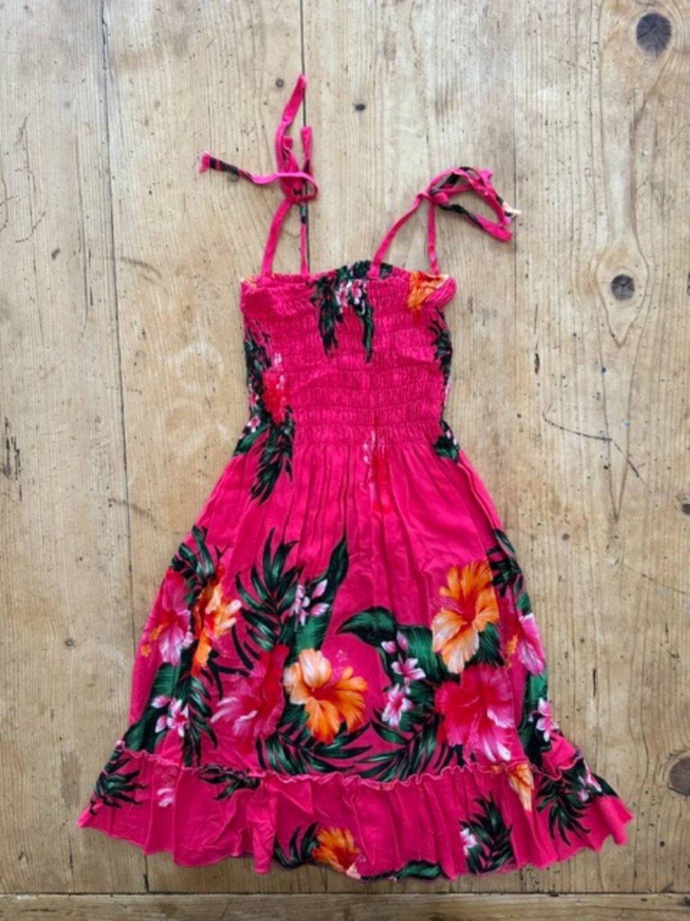 Aloha Fashion Girls Dress Hot Pink Size 6